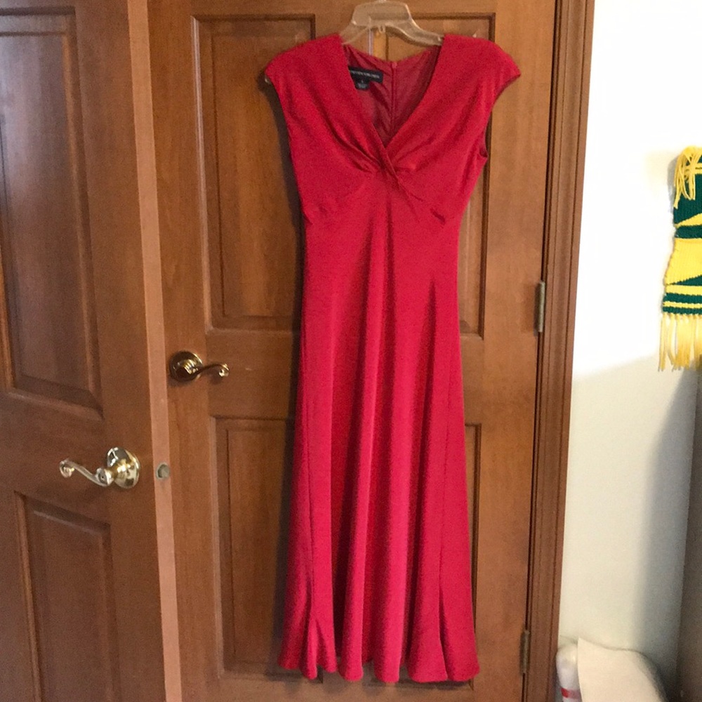 Jones New York Silk red Dress